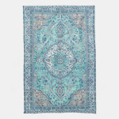Vintages Blue Rug Muster Geschirrtuch (Vertikal)