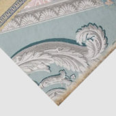 Vintages Blue Shabby Werbefilm Lace Collage Seidenpapier (Detail)