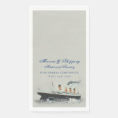 Vintages Blue Titanic-Ereignis Serviette (Vorderseite)