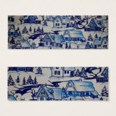 Vintages Blue Weihnachtsdorf (Vorne & Hinten)