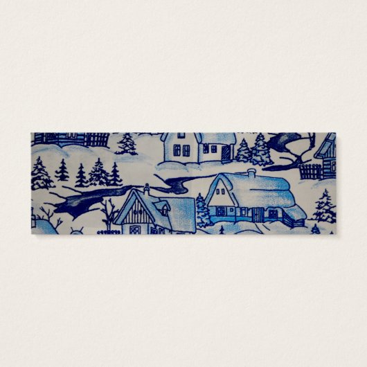 Vintages Blue Weihnachtsdorf (Rückseite)