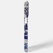 Vintages Blue Weihnachtsdorf Case-Mate iPhone Hülle (Rückseite / Rechts)