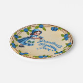 Vintages Blueberry Girl - Oma's Blueberry Jam Pappteller (Schrägansicht)