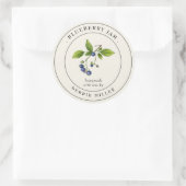 Vintages Blueberry-Konzentrat Runder Aufkleber (Tasche)