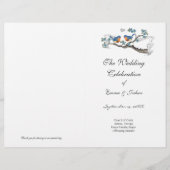 Vintages Bluebird-Programm (Vorderseite)