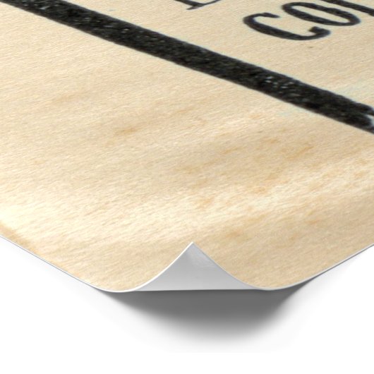 Vintages Blueprint Reading Ad Poster (Ecke)