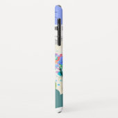 Vintages blühendes farbiges Kleid Case-Mate iPhone Hülle (Hinten/Links)