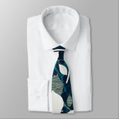 Vintages blühendes Nachtgartenmuster Krawatte (Gebunden)