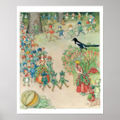 Vintages Blume Festival von Elsa Beskow Poster (Vorne)