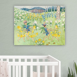 Vintages Blume Festival von Elsa Beskow Poster