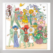 Vintages Blume Festival von Elsa Beskow Poster (Vorne)