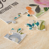 Vintages Blumen| Blumen-Mädchen-Puzzlespiel Puzzle (Seite)