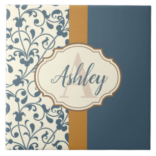 Vintages Blumen Fliese