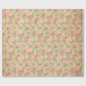 Vintages Blumen Geschenkpapier (Flach)