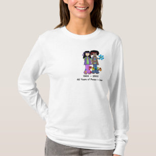 Vintages Blumen-Kindernostalgie-T-Shirt T-Shirt