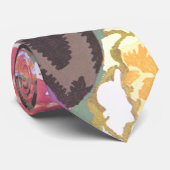 Vintages Blumen Krawatte (Gerollt)