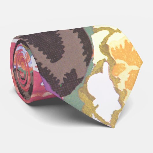 Vintages Blumen Krawatte (Gerollt)