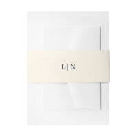 Vintages Blumen| Marine-und Creme-Monogramm der
