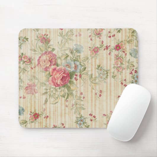 Vintages Blumen Mousepad (Mit Mouse)