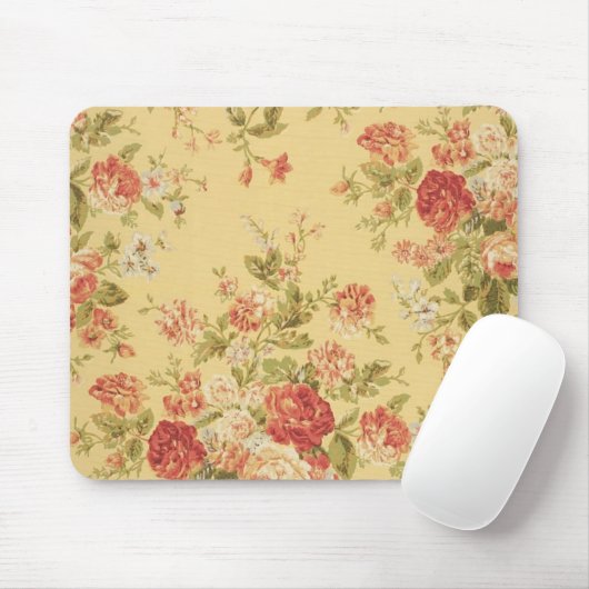 Vintages Blumen Mousepad (Mit Mouse)