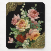 Vintages Blumen Mousepad (Vorne)