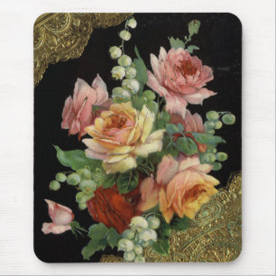 Vintages Blumen Mousepad