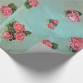 Vintages Blumen-Papier - Verpackungs-Papier Geschenkpapier (Ecke)
