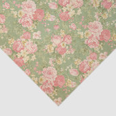 Vintages Blumen Seidenpapier (Ausschnitt)