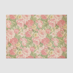 Vintages Blumen Seidenpapier
