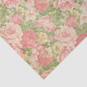 Vintages Blumen Seidenpapier (Ausschnitt)
