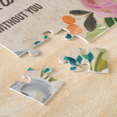 Vintages Blumen| Trauzeugin-Puzzlespiel Puzzle (Seite)