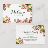 Vintages Blumen Visitenkarte (Vorne/Hinten)