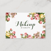 Vintages Blumen Visitenkarte (Vorderseite)