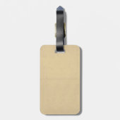 Vintages Blumen vom 18. Jahrhundert Gepäckanhänger (Rückseite vertikal)