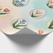 Vintages Blumenäi-Verpackungspapier Geschenkpapier (Ecke)