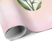 Vintages Blumenäi-Verpackungspapier Geschenkpapier (Rolleneckpunkt)