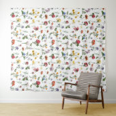 Vintages Blumenband - Hintergrund der Blume Wandteppich (Beispiel (Horizontal))