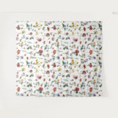 Vintages Blumenband - Hintergrund der Blume Wandteppich (Vorderseite (Horizontal))