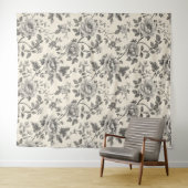 Vintages Blumenband Wandteppich (Beispiel (Horizontal))