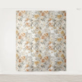 Vintages Blumenband Wandteppich (Vorderseite)