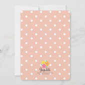 Vintages Blumenbanner-Brautparty Einladung (Rückseite)