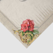 Vintages Blumenbienendekoupage Crafting Seidenpapier (Ausschnitt)