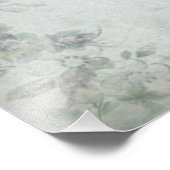 Vintages Blumenblau Fotodruck (Ecke)