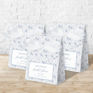 Vintages Blumenblauer Brautparty Geschenkschachtel