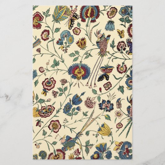 Vintages Blumenbriefpapier Briefpapier (Vorderseite)