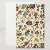 Vintages Blumenbriefpapier Briefpapier (Vorne/Hinten)