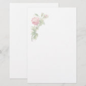 Vintages Blumenbriefpapier Briefpapier (Vorne/Hinten)