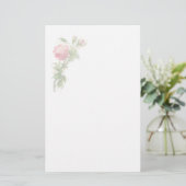 Vintages Blumenbriefpapier Briefpapier (Stehend Vorderseite)