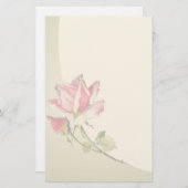 Vintages Blumenbriefpapier Briefpapier (Vorne/Hinten)