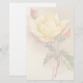 Vintages Blumenbriefpapier Briefpapier (Vorne/Hinten)